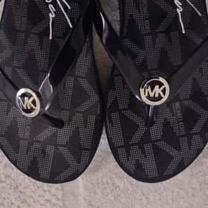 Michael Kors Black Flats with Iconic MK Logo